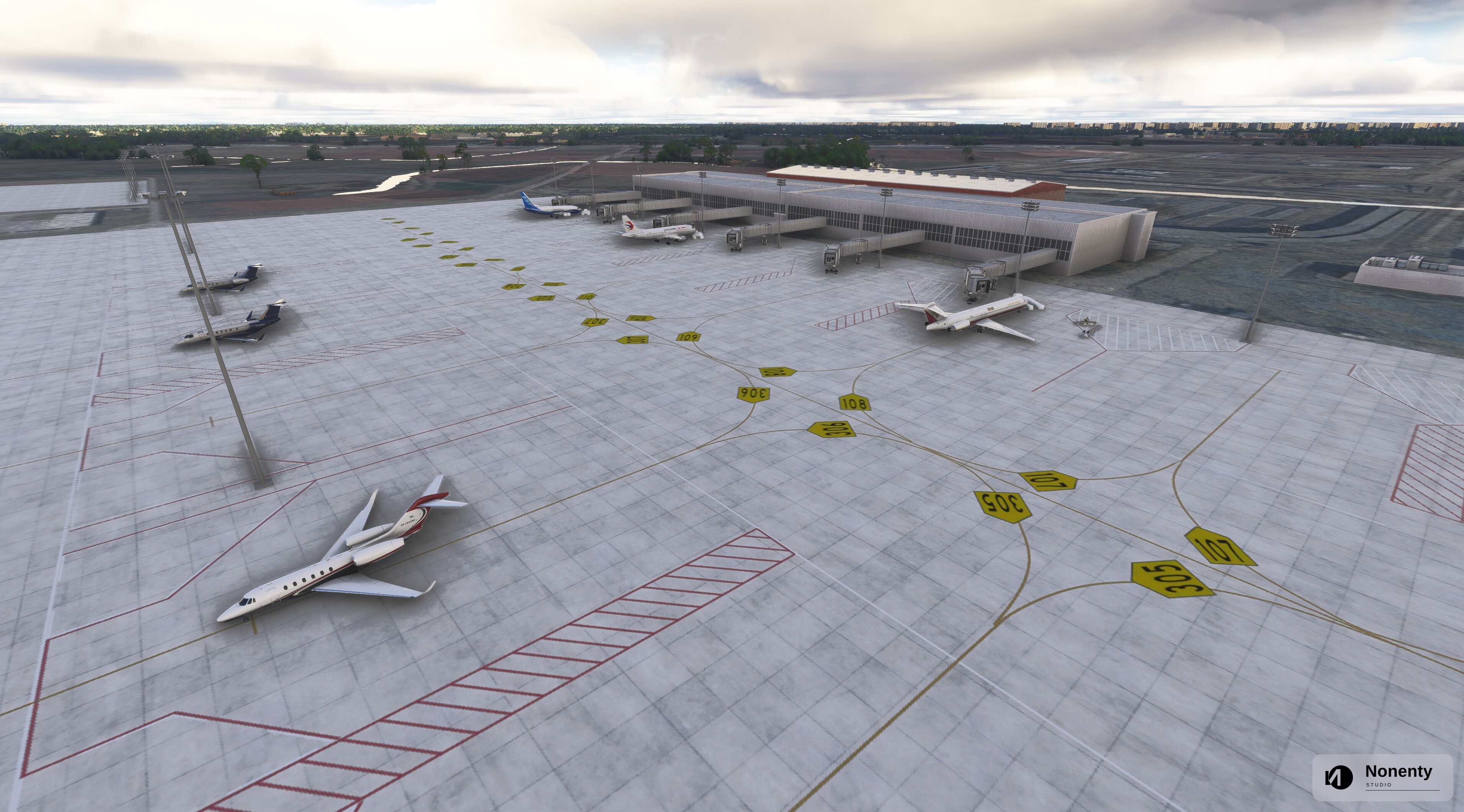 Jiaxing Nanhu Airport terminal overview